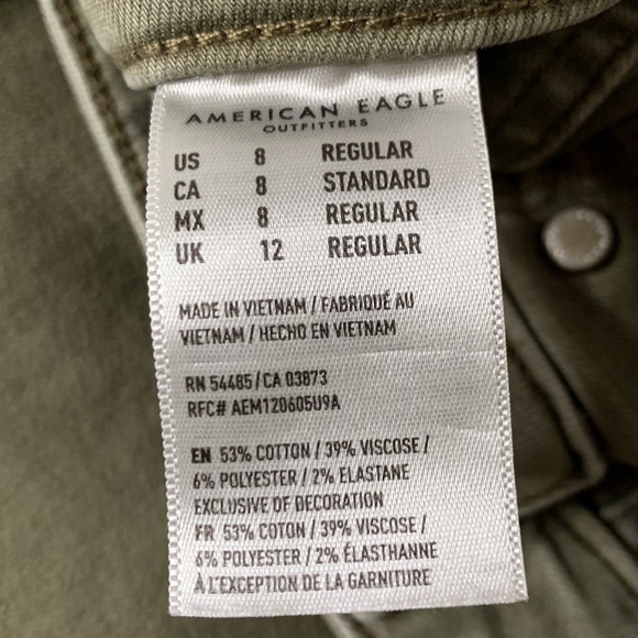 American Eagle Button Fly Jeans Size 8 regular - Picture 3 of 9